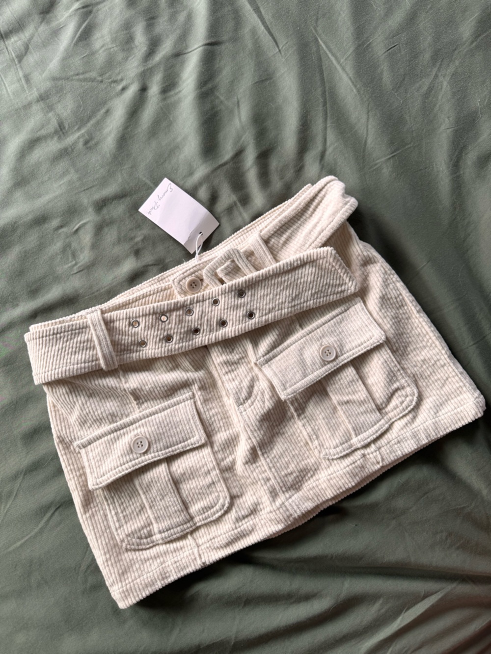 *NWT* corduroy micro mini Y2K skirt